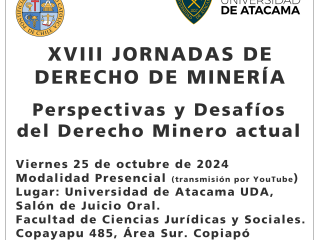 XVIII JORNADAS DE DERECHO DE MINERÍA